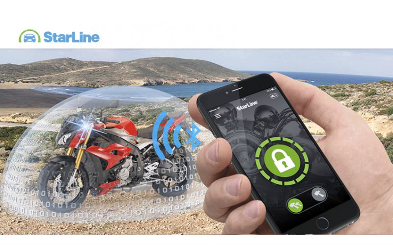 Starline-V66-Motorrad-Alarmanlage-mit-zwei-Bluetooth-TAGs-inkl-Montage-Berlin-Smartphone-App