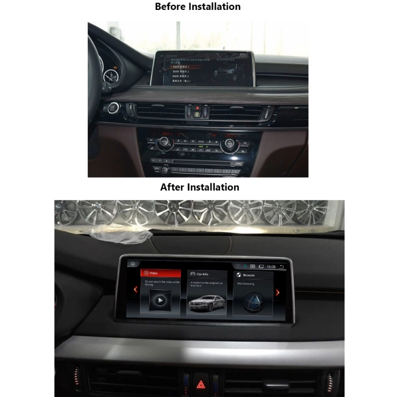 BMW X5 X6 F15 F16 NBT CIC Android 9 Touchscreen GPS Navigation Multimedia Bluetooth