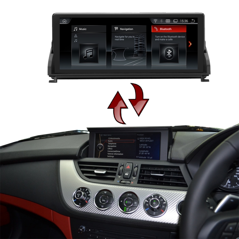 BMW Z4 E89 CIC 10.25" Android 9 Touchscreen GPS 3D Navi Multimedia WIFI USB SD