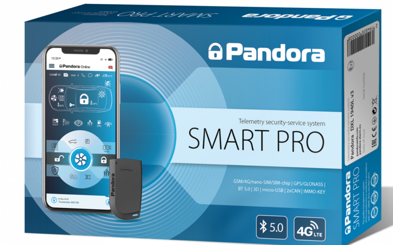 Pandora Smart Pro V3 Autoalarm - neueste Version mit 4G & Bluetooth 5.0 mit GPS Ortung, Smartphone App, Wegfahrsperre, inkl. SIM Karte und Einbau 1250€